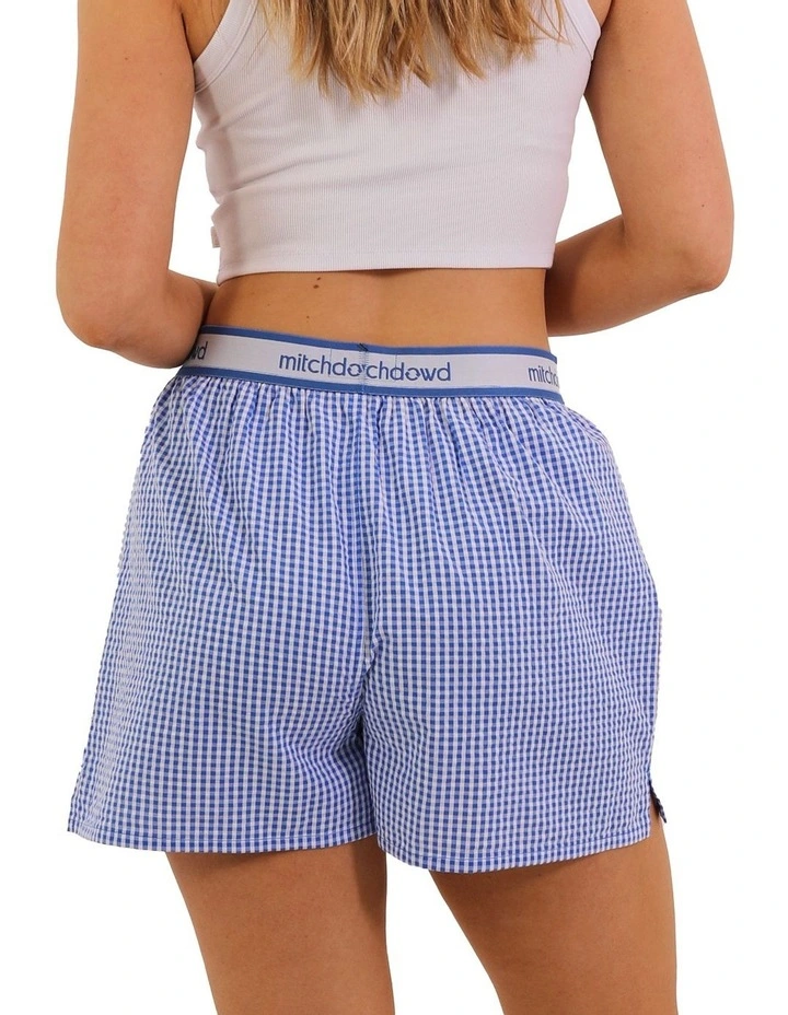 Check Boxer Shorts in Blue image 2
