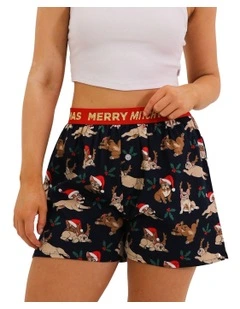 Xmas Dogs Boxer Shorts in Multi