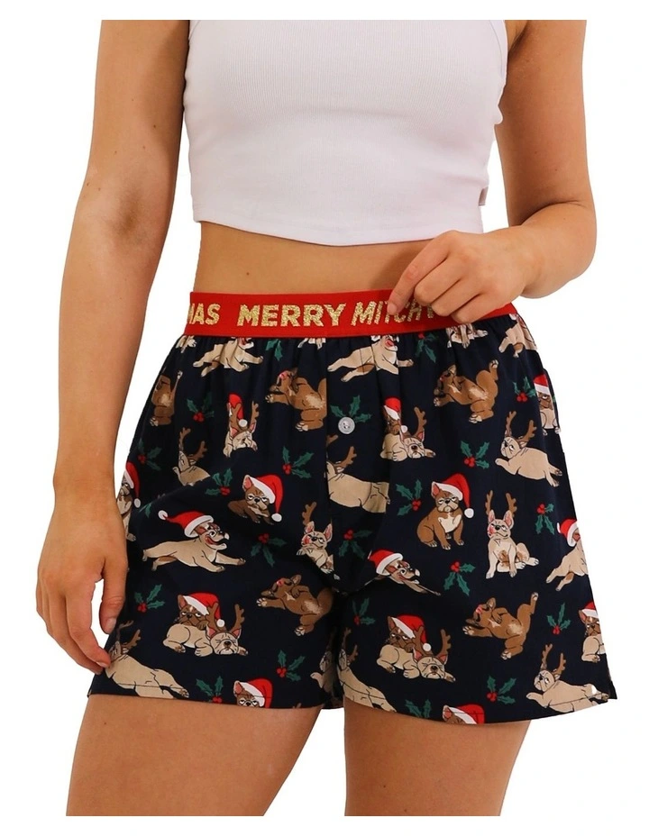 Xmas Dogs Boxer Shorts in Multi image 1