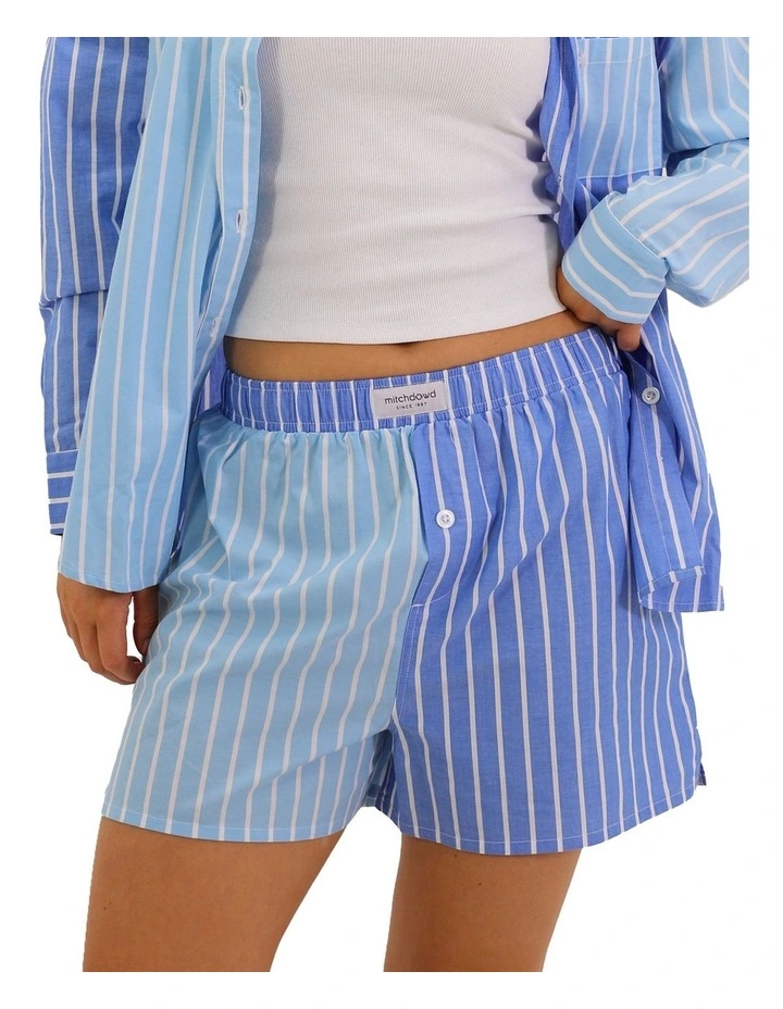Stripe Boxer Short in Blue image 1