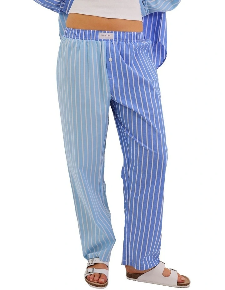Stripe Pyjama Pants in Blue image 1