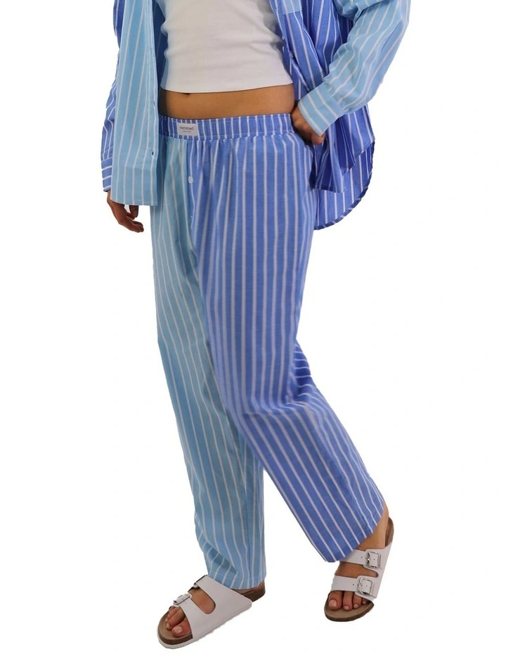 Stripe Pyjama Pants in Blue image 3
