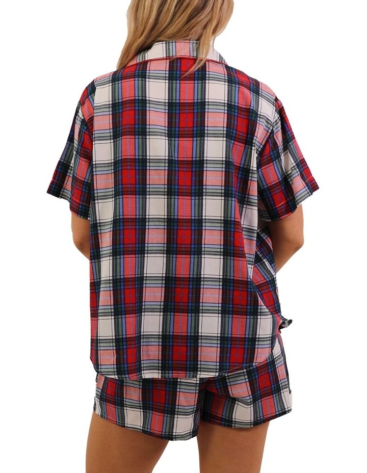 Bamboo Check Fam Jam Pyjama Set in Multi image 2