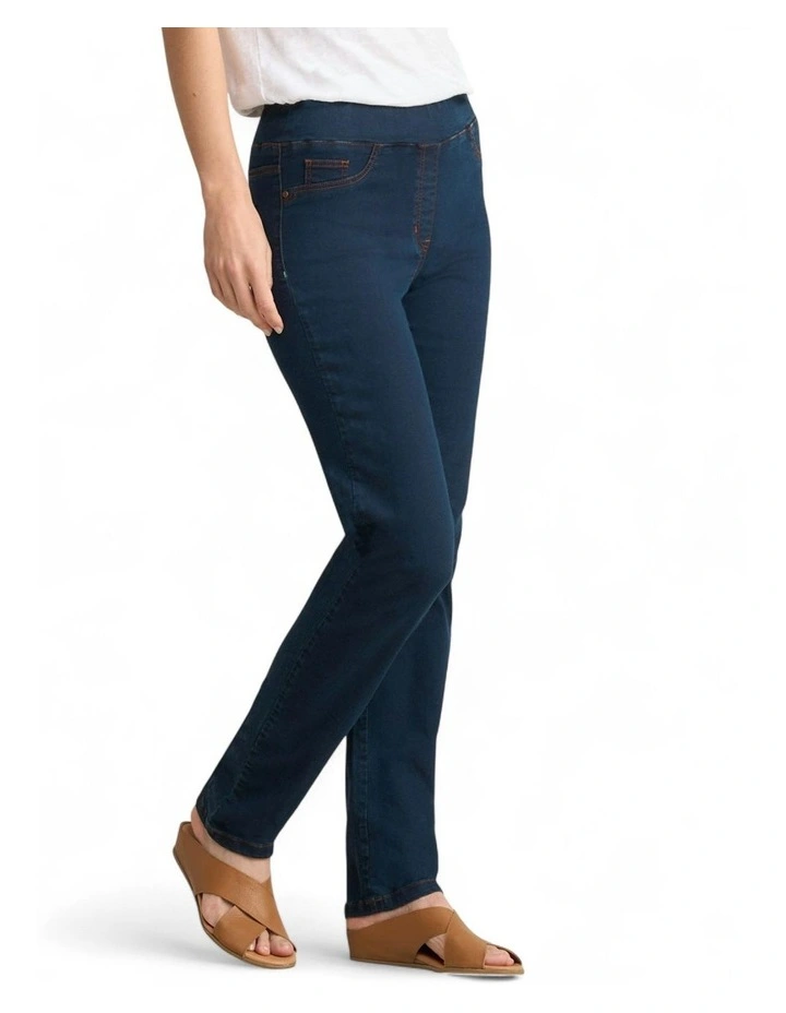 Bengajean Good Earth Cotton Straight Leg in Clean Denim Blue image 3