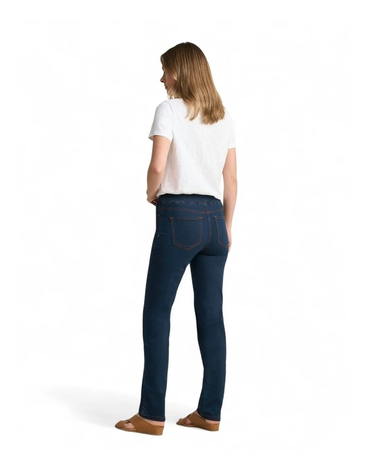 Bengajean Good Earth Cotton Straight Leg in Clean Denim Blue image 4