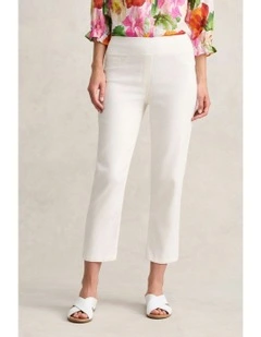 7/8 Straight Leg Bengajean in Cream