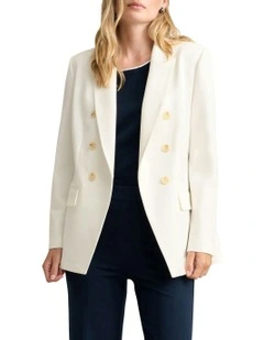 Ponte Blazer in White