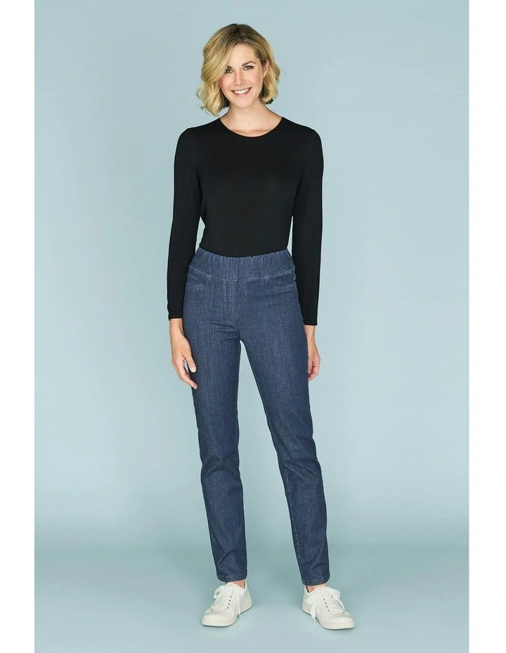 Full Length Straight Leg Bengajean in Indigo Rinse image 1