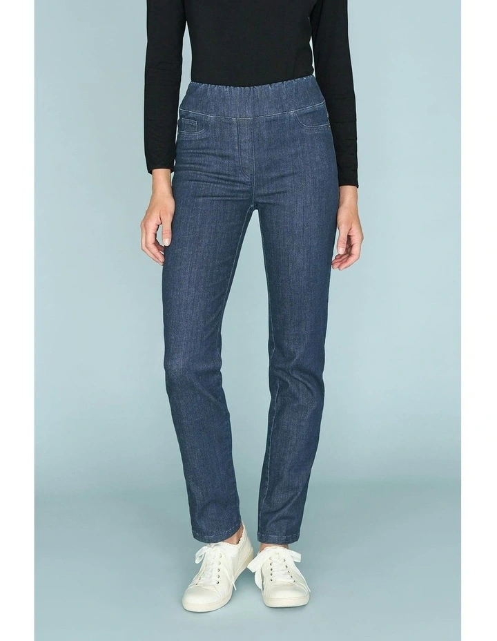 Full Length Straight Leg Bengajean in Indigo Rinse image 2