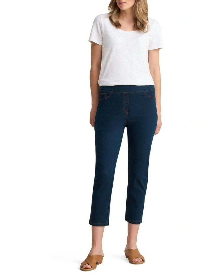 Bengajean Good Earth Cotton  Slim Leg in Clean Denim Blue image 4