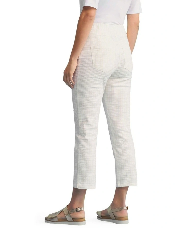 3/4 Seersucker Bengajean in Yellow & White Stripe image 4