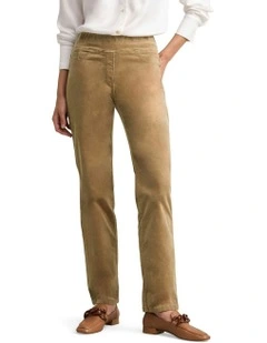 Cord Straight Leg Bengajean in Biscotti