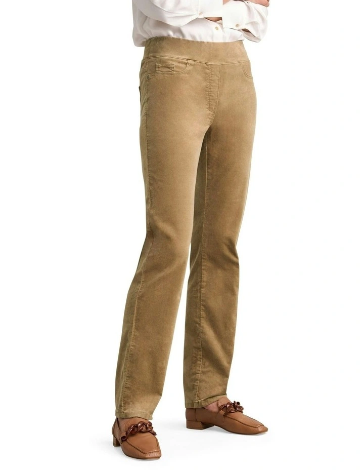 Cord Straight Leg Bengajean in Biscotti image 3