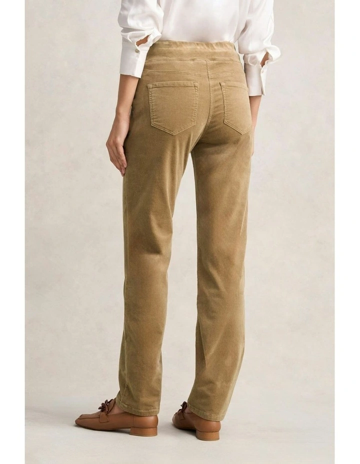 Cord Straight Leg Bengajean in Biscotti image 3