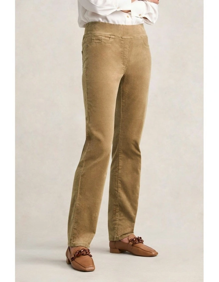 Cord Straight Leg Bengajean in Biscotti image 4