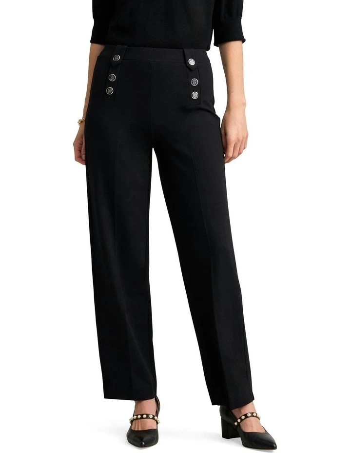 Sailor Ponte Pant in Black image 1