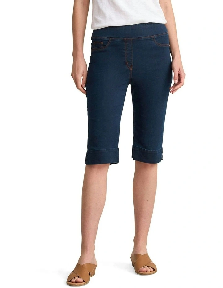 Bengajean Good Earth Cotton Short in Clean Denim Blue image 1