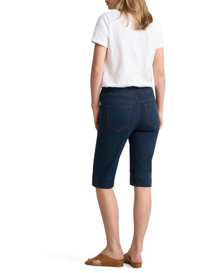 Bengajean Good Earth Cotton Short in Clean Denim Blue image 2