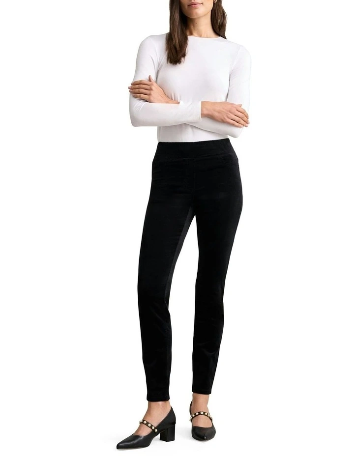 Bengajean Skinny Leg Pant in Black image 2