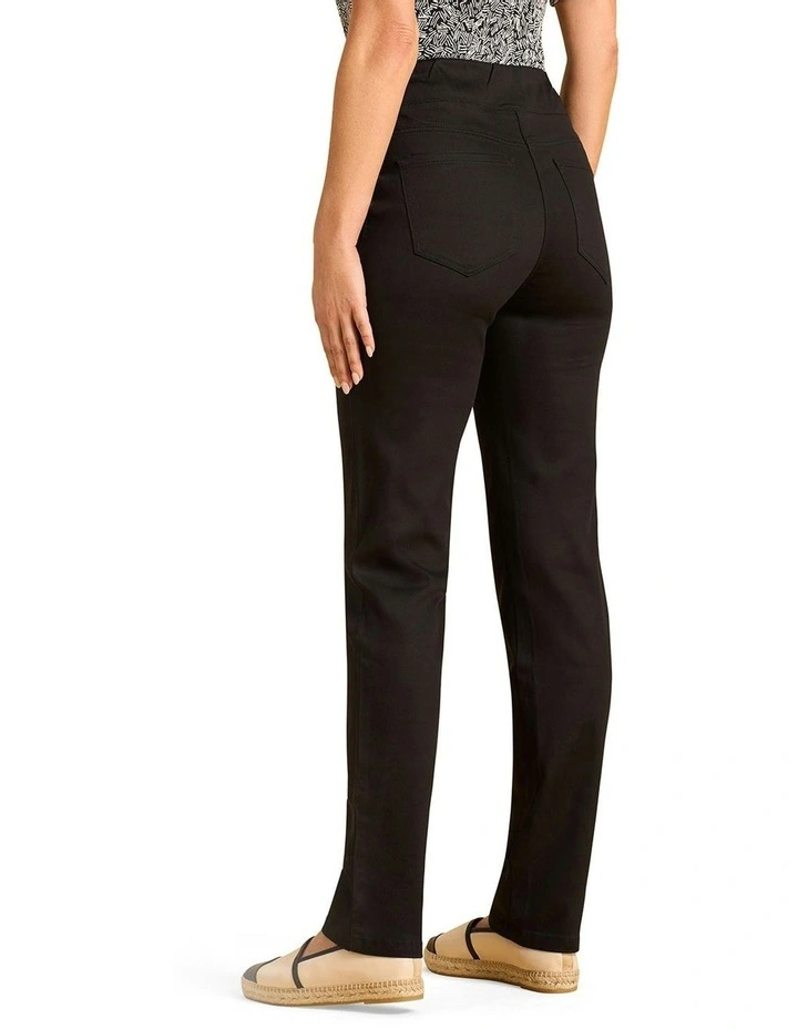 Bengajean Full Length Straight Leg in Black Noir image 2