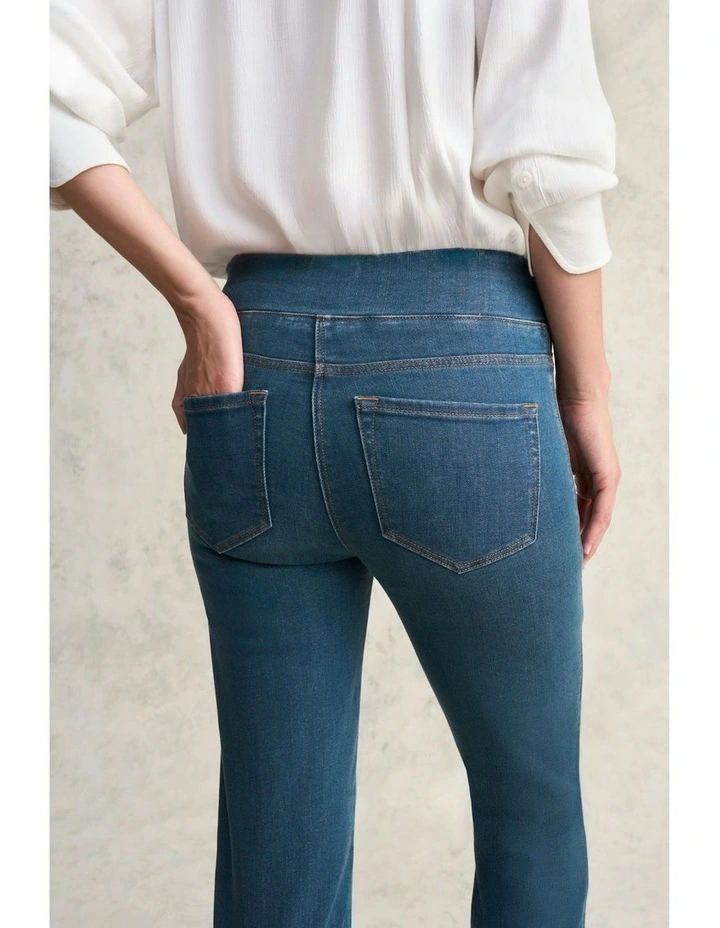 Straight Cashmere Feel Bengajean in Denim Wash image 2