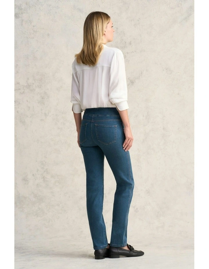 Straight Cashmere Feel Bengajean in Denim Wash image 5