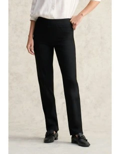 Straight Cashmere Feel Bengajean in Black