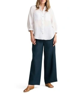 Essential Linen Shirt in White