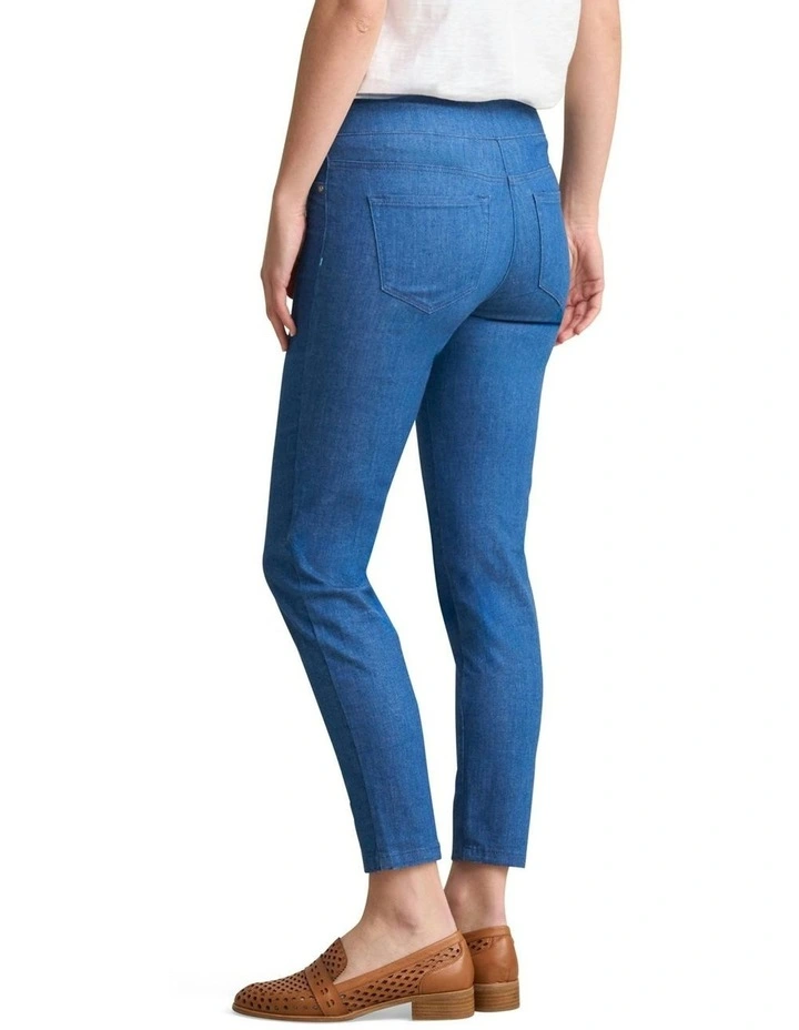 7/8 Skinny Leg Bengajean in Ultramarine image 4