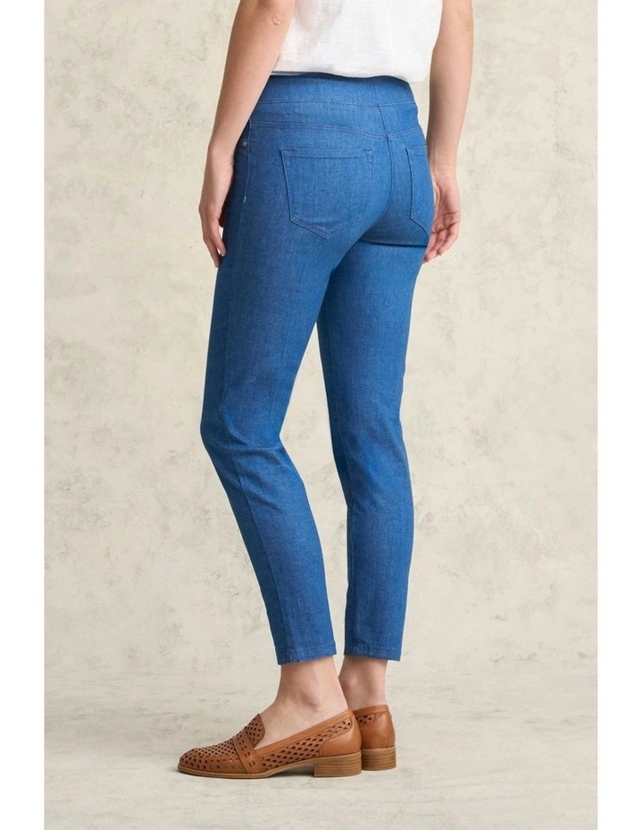 7/8 Skinny Leg Bengajean in Ultramarine image 4