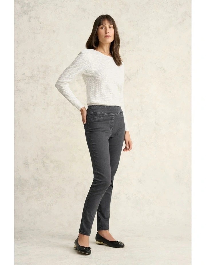 Full Length Skinny Leg Bengajean in Grey Wash image 3