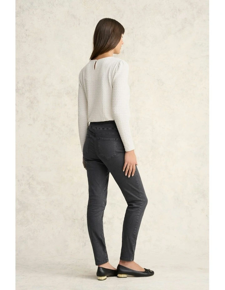 Full Length Skinny Leg Bengajean in Grey Wash image 4