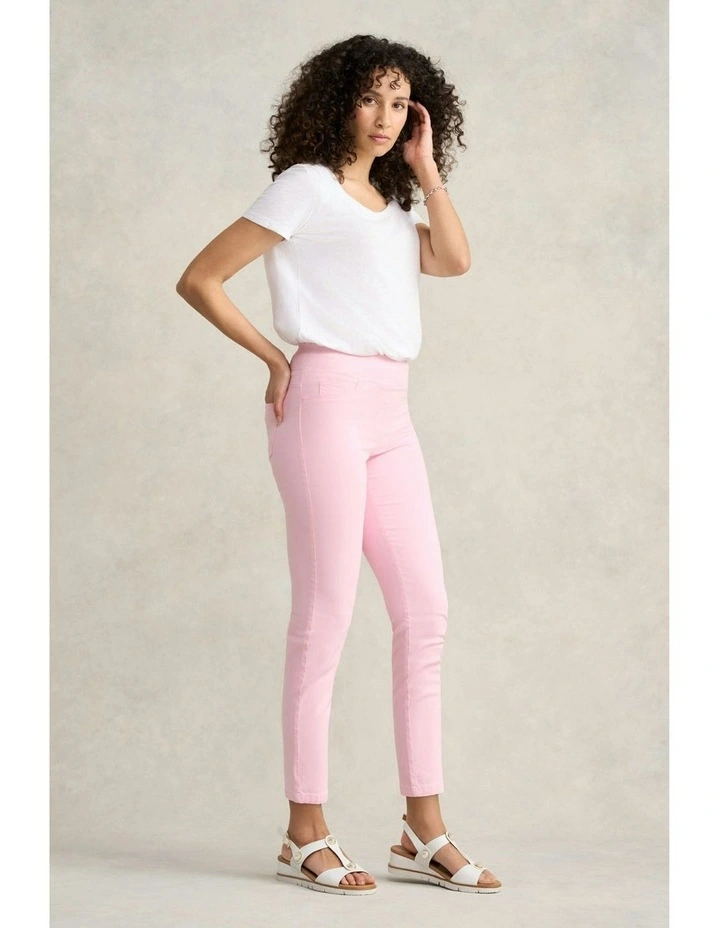 Bengajean 7/8 Straight Leg Jeans in Peony image 2