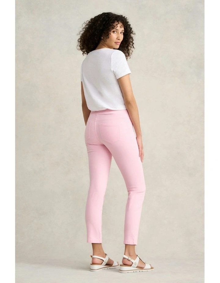Bengajean 7/8 Straight Leg Jeans in Peony image 3