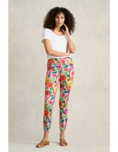 7/8th Button Detail Bengajean in Multi Roses Print