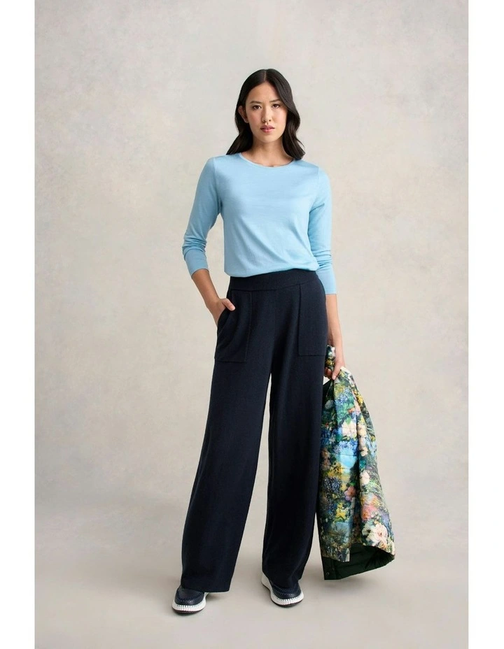 Wool Jersey Tee in Lake Blue image 5