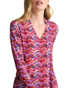 Printed Swing Top in Multi