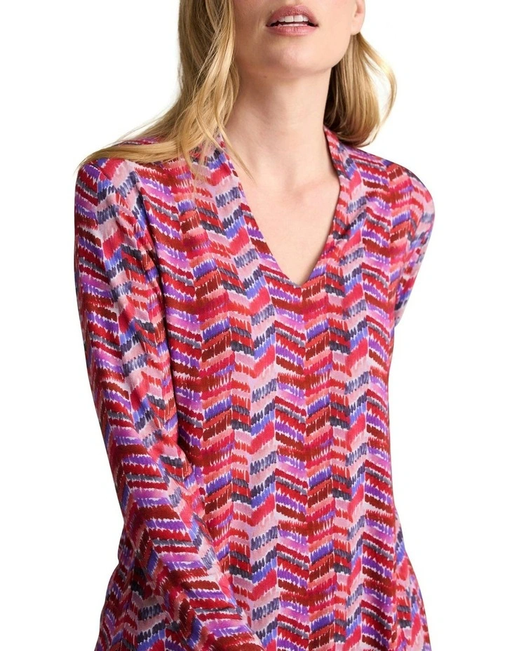 Printed Swing Top in Multi image 1