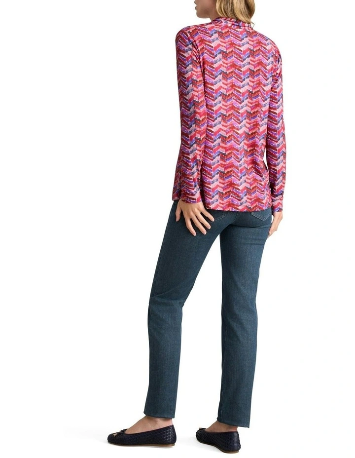 Printed Swing Top in Multi image 4