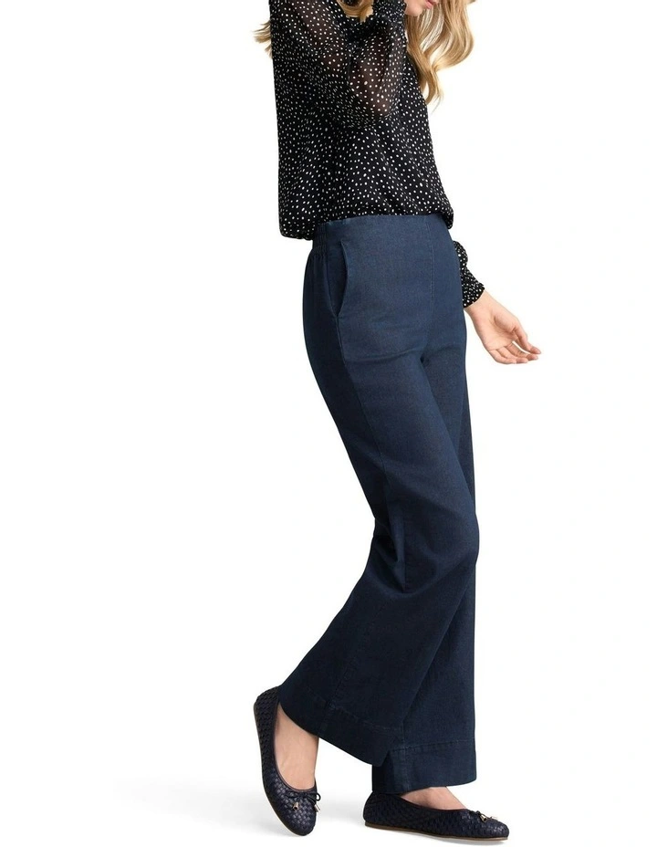 Shirred Georgette Blouse in Black image 3