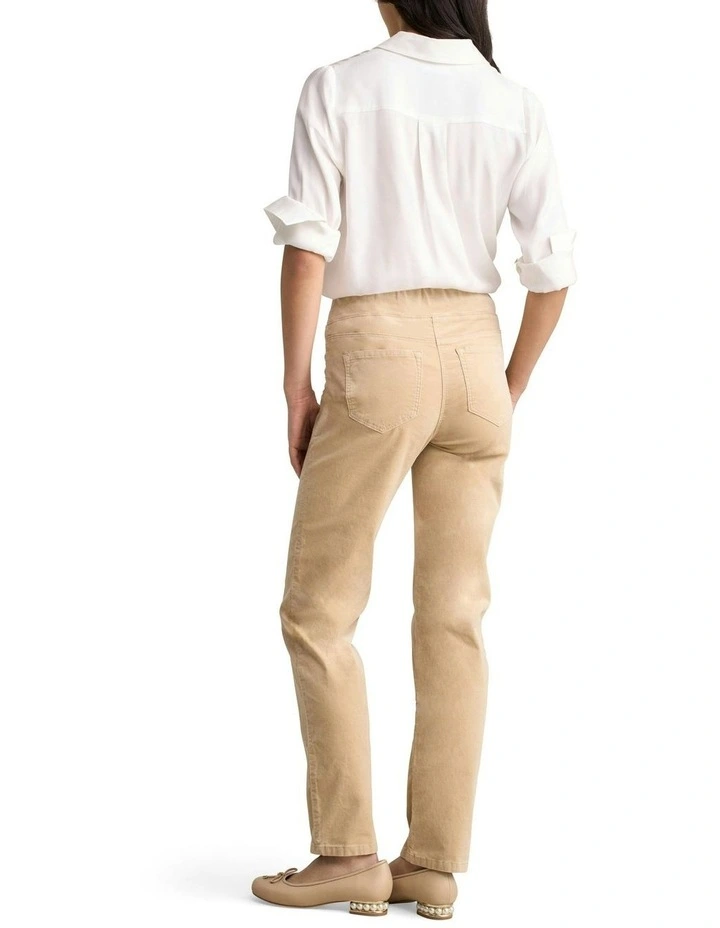 Velvet Straight Leg Bengajean in Light Sable image 4