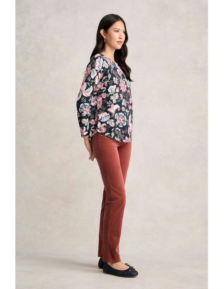 Printed Cotton Jumper in Tapestry Print image 4