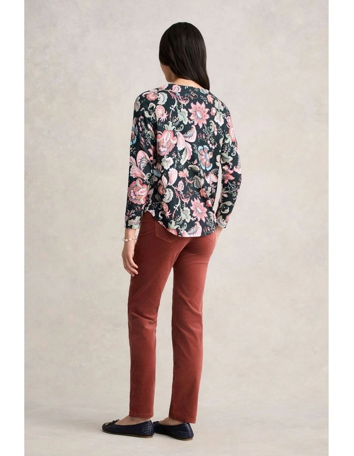 Printed Cotton Jumper in Tapestry Print image 5