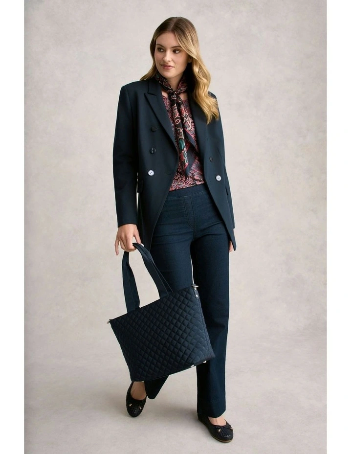 Printed Long Sleeve Scoop Neck Top in Intricate Floral image 5