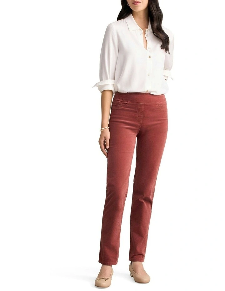 Velvet Straight Leg Bengajean in Rosewood image 2