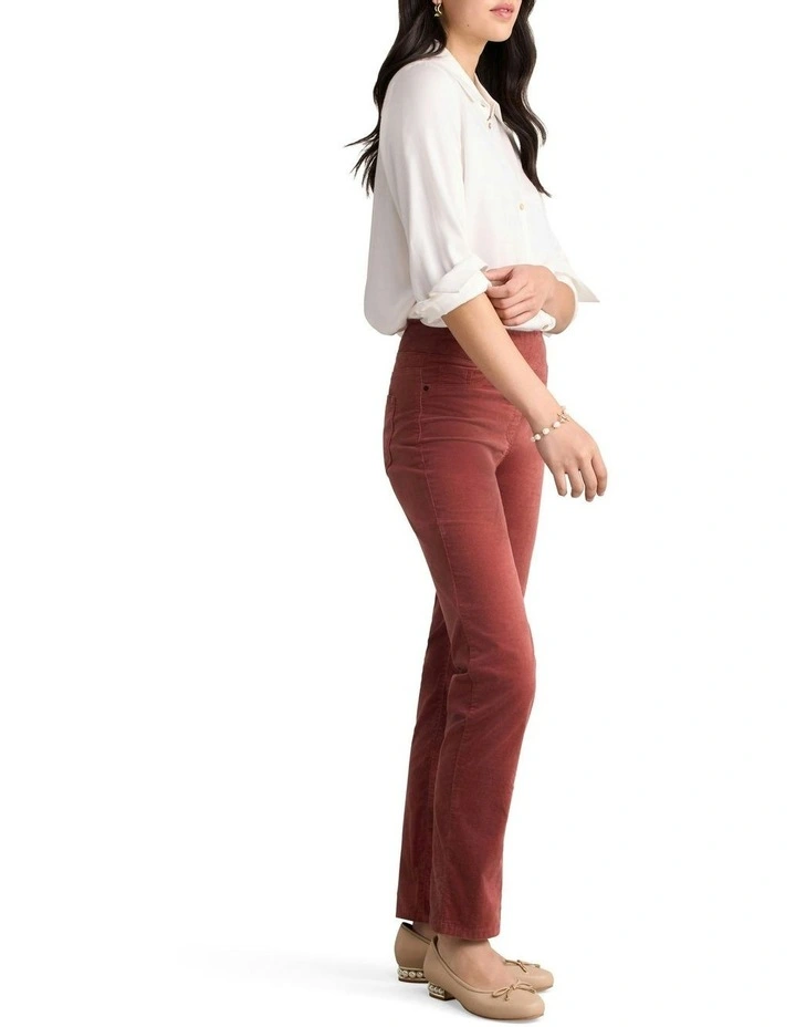 Velvet Straight Leg Bengajean in Rosewood image 3