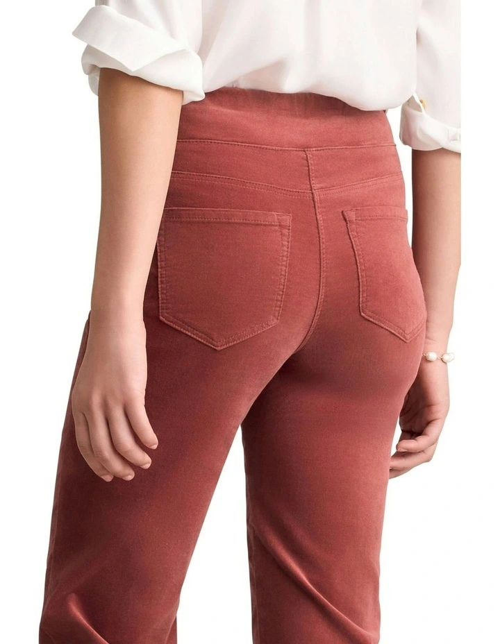 Velvet Straight Leg Bengajean in Rosewood image 4