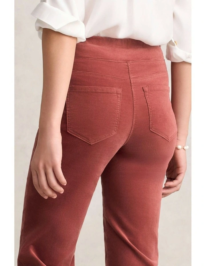 Velvet Straight Leg Bengajean in Rosewood image 5