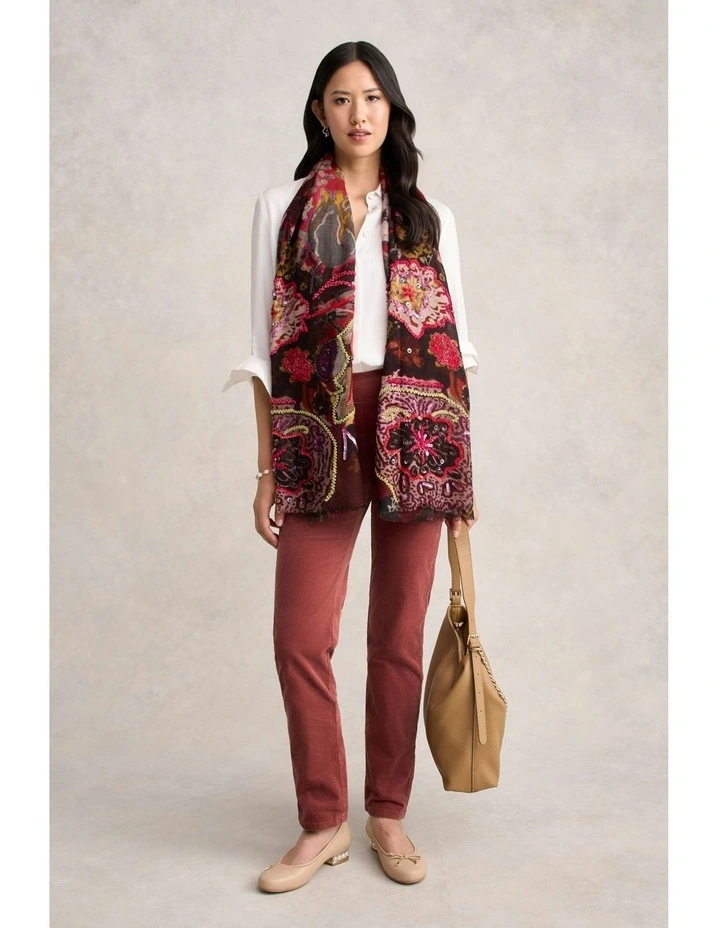 Velvet Straight Leg Bengajean in Rosewood image 6