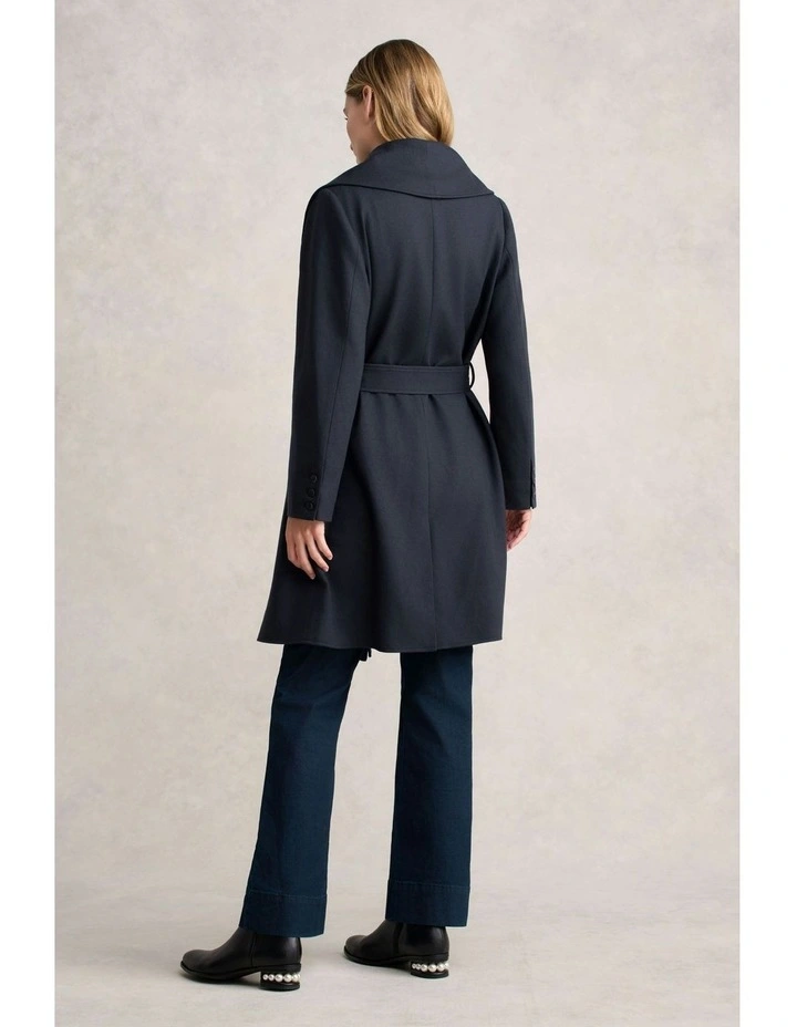 Wool Coatigan in Steel Grey image 5